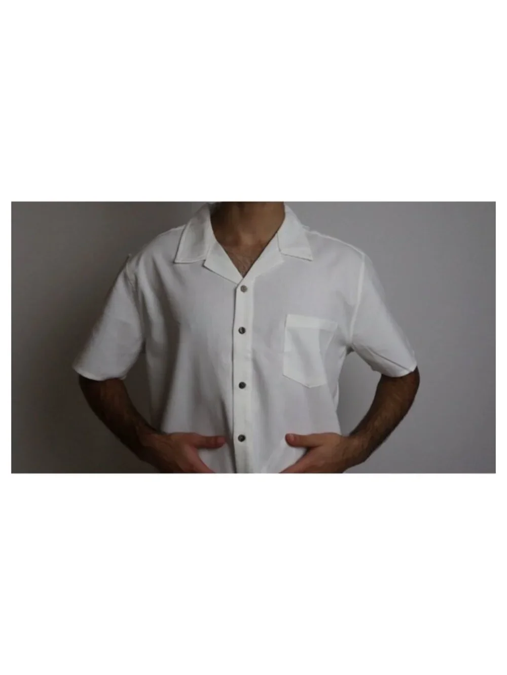 Men 2 Piece Linen Outfit Beach Button Down Shirt Casual Loose Pant Sets
